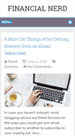 Mobile Screenshot of financialnerd.com