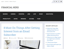 Tablet Screenshot of financialnerd.com